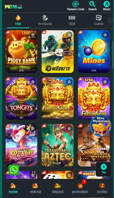 pk116 game rewards