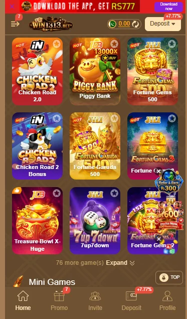 win1313 game rewards